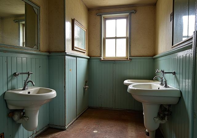 Before: Old-fashioned heritage bathroom in Mosman