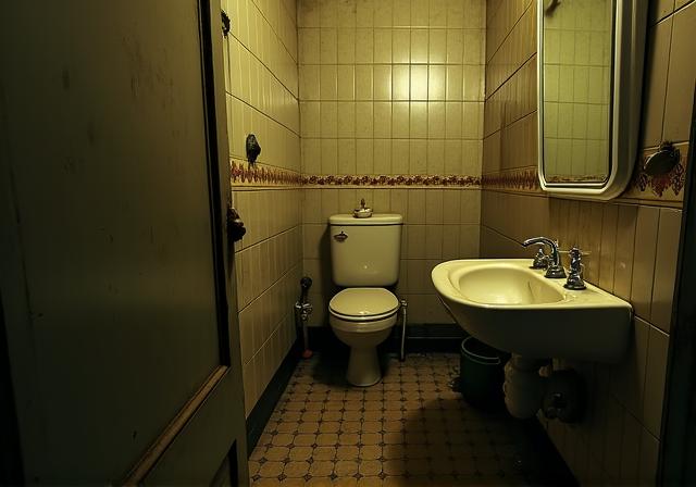 Before: Dated, dark bathroom in Paddington