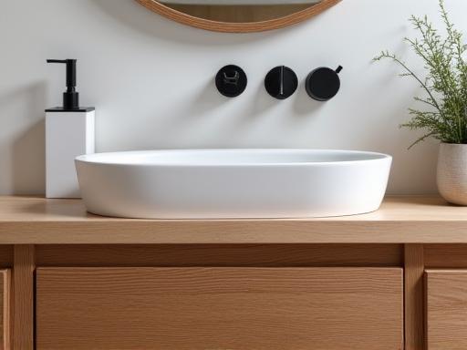 Custom timber vanity made from sustainable Australian wood